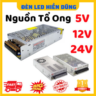 Ng.uồn tổ ong 12V 5A 10A 15A 20A 30A 40A 50A - Hàng Mới 100% - 20A trở lên có quạt tản nhiệt - Ship Hỏa Tốc Nội Thành