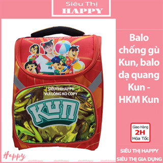 Balo chống gù Kun, balo dạ quang Kun - HKM Kun