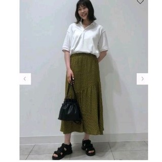 Chân váy chấm bi g.u Nhật