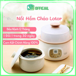 Nồi nấu cháo, hầm cháo, nấu mì LOTOR đa năng, Chế Độ Nấu Tự Động, Bảo Hành 12 Tháng Tặng Thêm Muỗng Cơm