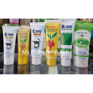 sữa rửa mặt e100 nha đam,dưa leo,nghệ , e100 bò