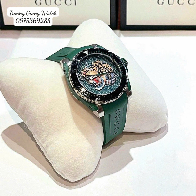 Đồng Hồ Nam Gucci Dive Tiger Motif Dial Men's YA136316