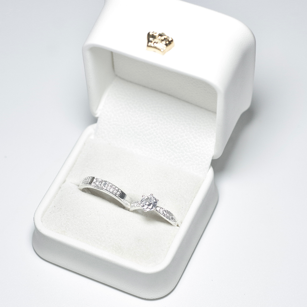 Nhẫn cặp đôi bạc TBHP khắc tên chất liệu bạc 925 bóng sáng - Mã TSJC25