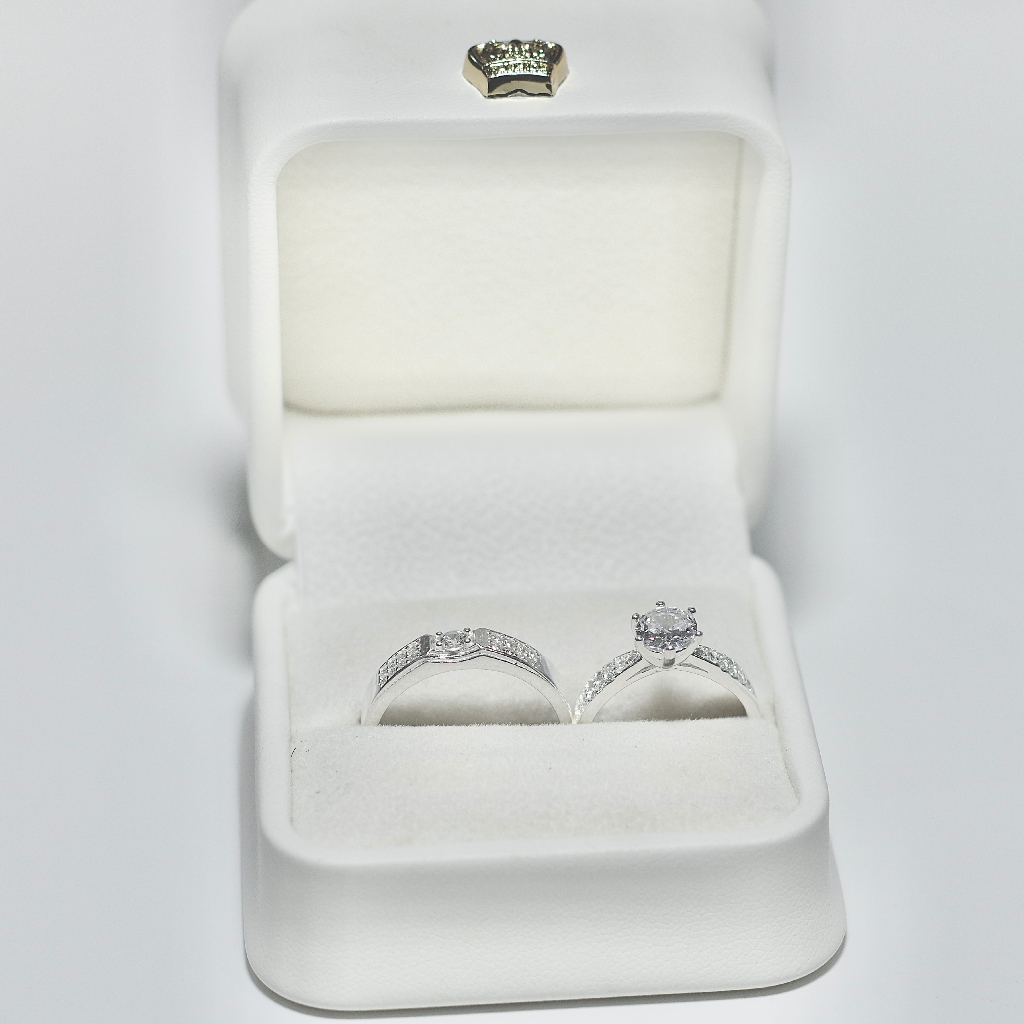 Nhẫn cặp đôi bạc TBHP khắc tên chất liệu bạc 925 bóng sáng - Mã TSJC25