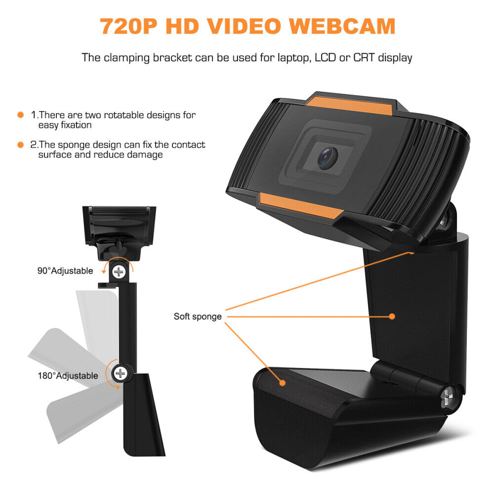 Webcam Máy Tính CENLICA Full HD 720p,Có Mic Chuyên Dụng Cho PC và laptop,Học Làm Việc,Online,Livestream Siêu Rõ Nét