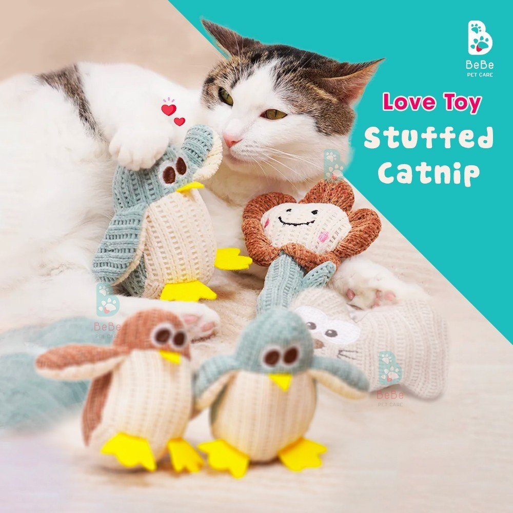Thú Nhồi Bông Kèm Catnip - Đồ Chơi Cho Gặm Cắn Cho Chó Mèo - Bạn Của Boss Mỗi Khi Stress