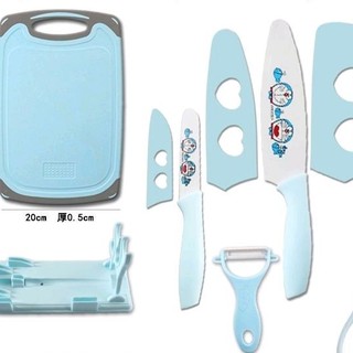 (Sẵn) Set 7 món dao thớt Doraemon xinh xắn