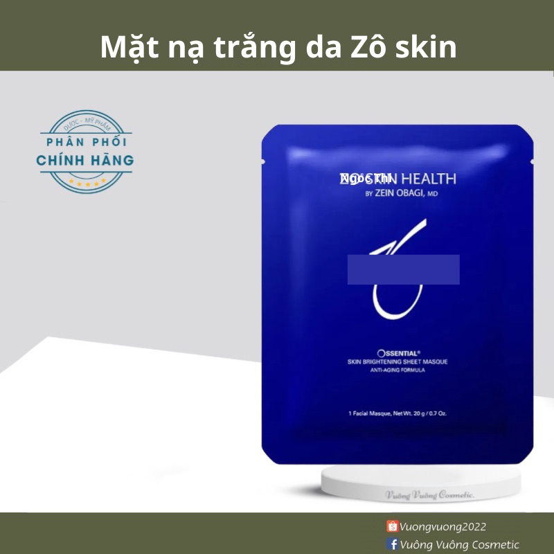 Mặt Nạ Sáng Da Z0 Skin Health SKIN BRIGHTENING SHEET MASQUE 20g