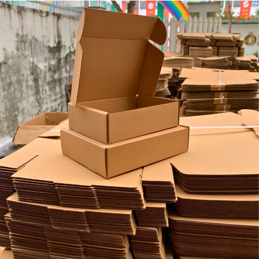 Hộp carton nắp gài gói hàng hộp gói quà nhỏ nhiều kích thước