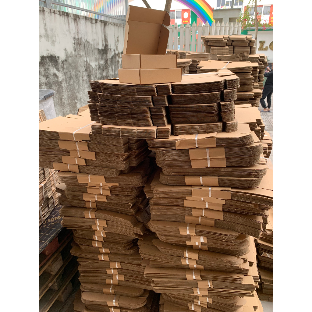 Hộp carton nắp gài gói hàng hộp gói quà nhỏ nhiều kích thước