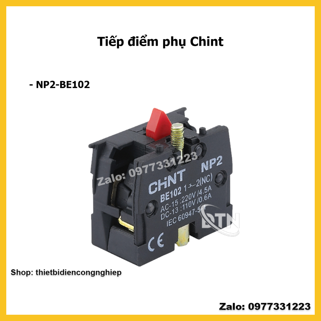 Chint Tiếp điểm nút ấn CHINT NO - NC (hàng chính hãng)