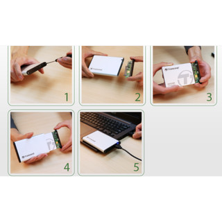 Hộp đựng ổ cứng HDD Box 2.5" Transcend 25S3 (Bạc)