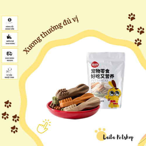 Bánh Thưởng PETSNACKS gói 90g đủ vị cho thú cưng