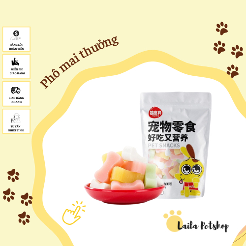 Bánh Thưởng PETSNACKS gói 90g đủ vị cho thú cưng
