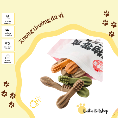 Bánh Thưởng PETSNACKS gói 90g đủ vị cho thú cưng