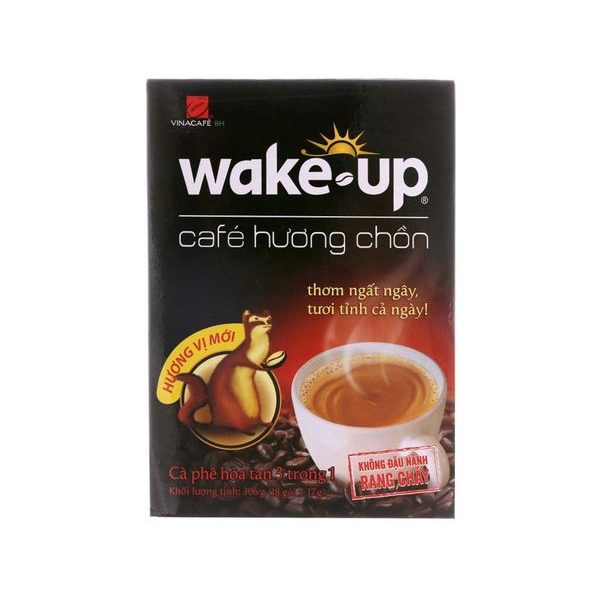 Bịch Cà phê sữa hòa tan 3in1 Wake up Café Sài Gòn 456g