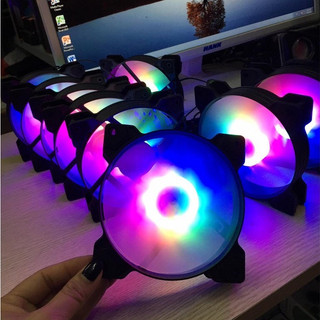 Fan case led RGB cắm trực tiếp nguồn 12cm bảo hành 12 tháng - kèm ảnh thật