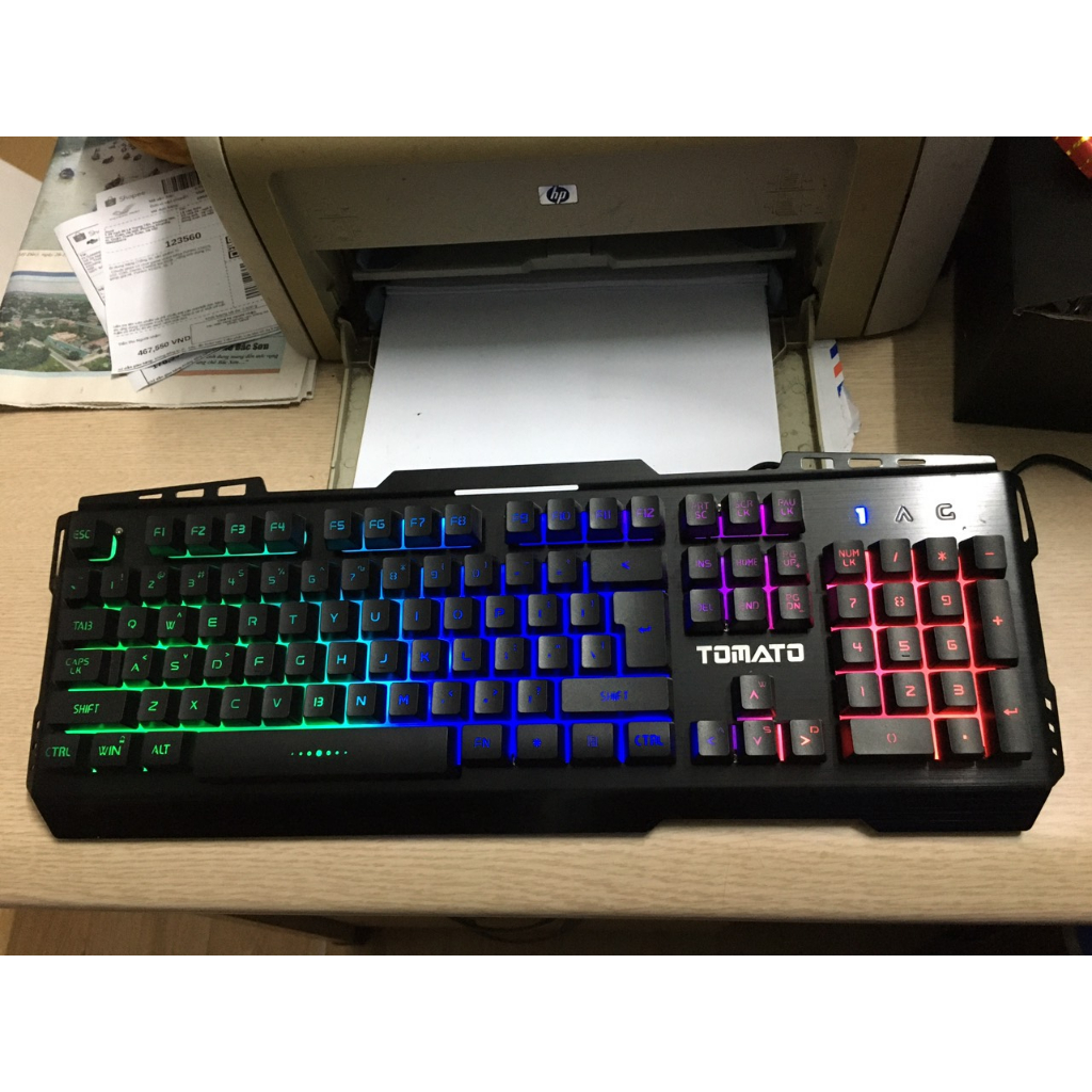 Bàn phím giả cơ Tomato S200 LED RGB cũ dùng tốt - Bàn phím gaming LK145