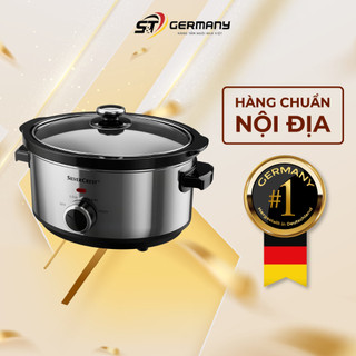 Nồi nấu chậm silvercrest ssc200d1 3,5 l new 2023 nội địa đức, nồi nấu chậm đa năng giữ nhiệt tốt germanysnt 270014