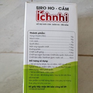 [ mua1 tặng 2] siro ho cảm ích nhi