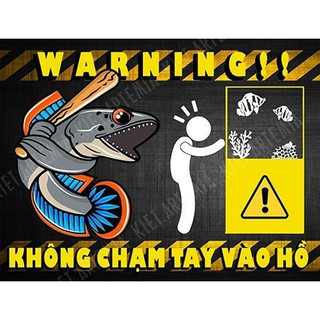 Trang Trí Bể Cá, Decal Dán Bể Cá Vui Nhộn