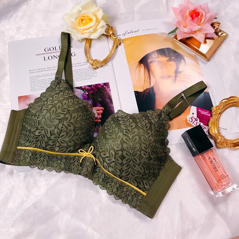 Áo lót ren nữ Thái Lan mút dày 4cm siêu mềm, thông hơi thoáng khí push up núi đôi tròn đầy có video thật a👙