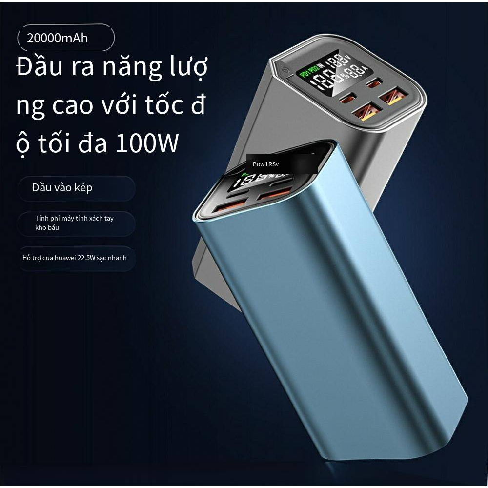 Công Suất Cao Hai Chiều 100W/Sạc Siêu Nhanh 20000 MAh/Bộ Nguồn Di Động/Bộ Sạc Dự Phòng Máy Tính Xách Tay