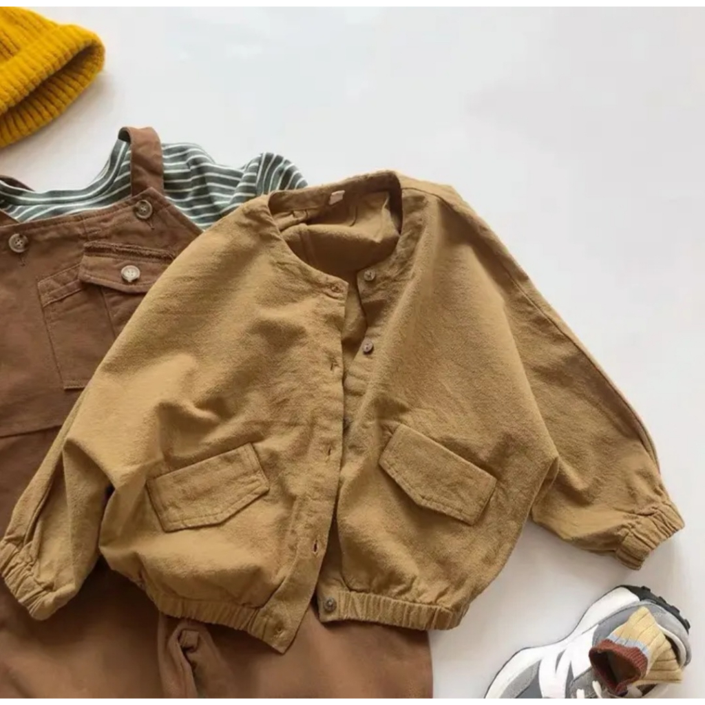Áo khoác thô sần phong cách Hàn Quốc cho bé BE - KOREA