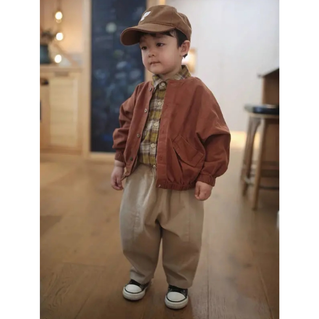 Áo khoác thô sần phong cách Hàn Quốc cho bé BE - KOREA