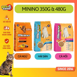 Thức ăn hạt dành cho mèo minino & minino yum 350g & 480g