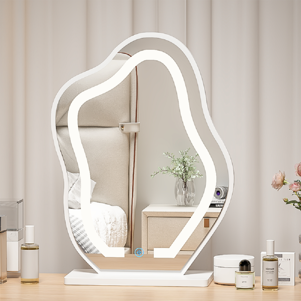 Gương cảm ứng có Led để bàn hình đám mây sang trọng phù hợp với bàn trang điểm - GP294