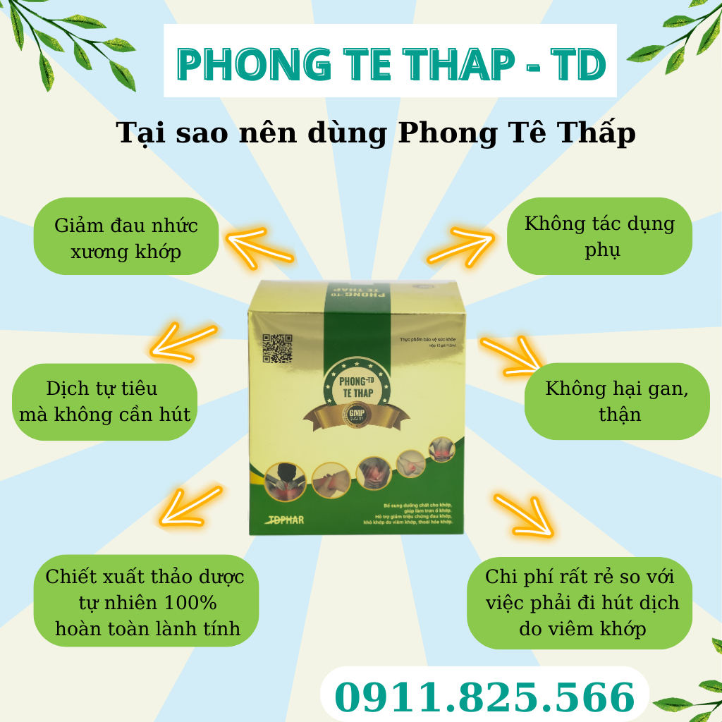 PHONG TÊ THẤP TD -  MÓN QUÀ QUÝ GIÁ CHO XƯƠNG KHỚP TUỔI GIÀ