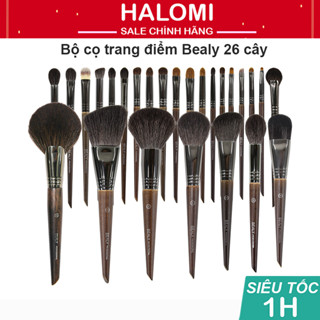  Bộ Cọ Trang Điểm Bealy 26 Cây Lông Thú Chuyên Nghiệp Chính Hãng HALOMI Sợi Lông Mềm Bám Phấm 