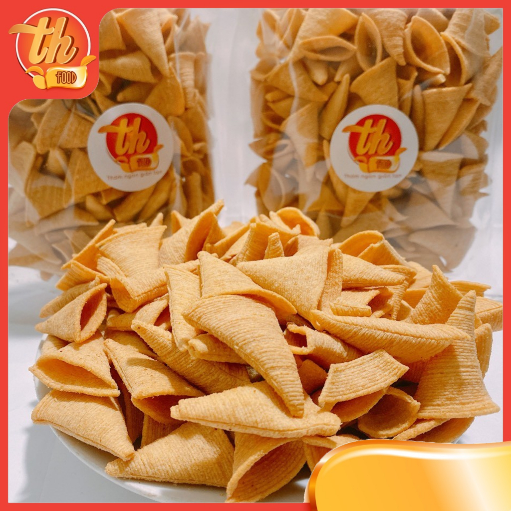 500G Snack Nón Tam Giác, Bim Bim Tam Giác Giòn Tan Thơm Ngon