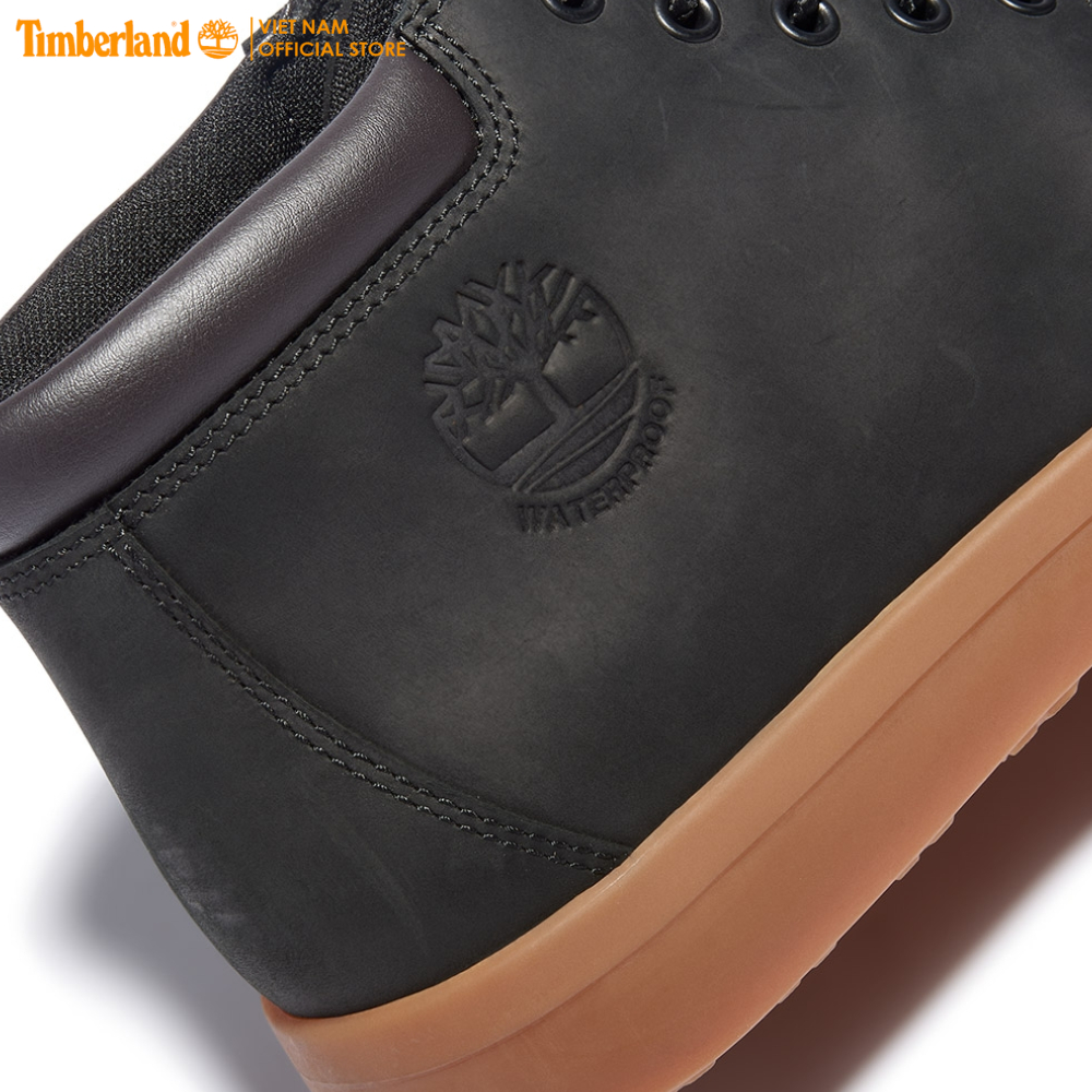 [Original] Timberland Giày Nam Boot Cổ Trung Ashwood Park Waterproof Leather Chukka Black Full Grain TB0A2DSN01