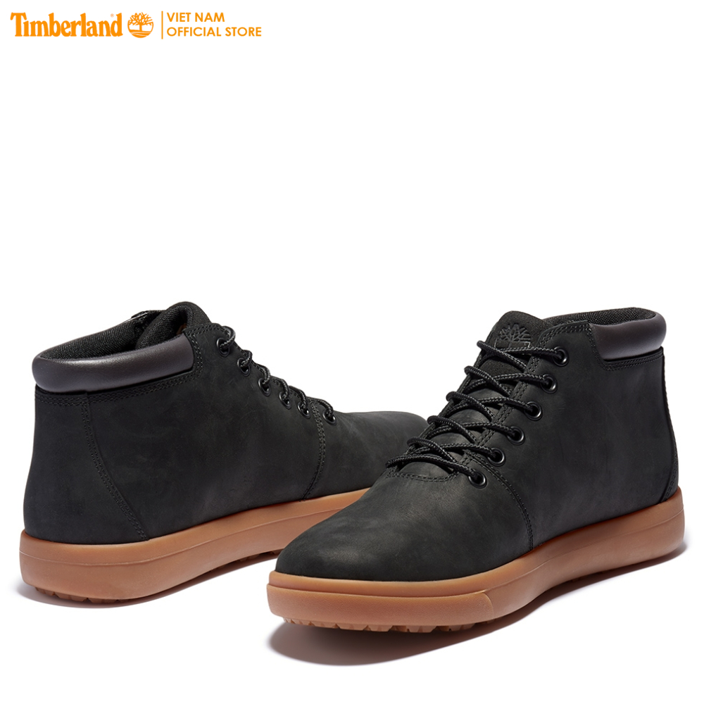 [Original] Timberland Giày Nam Boot Cổ Trung Ashwood Park Waterproof Leather Chukka Black Full Grain TB0A2DSN01