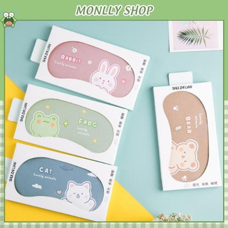 Bịt Mắt Che Mắt Ngủ Mẫu Lovely Có Túi Gel Massage Giải Nhiệt Làm Mát Mắt Phụ Kiện Du Lịch - Monllystore