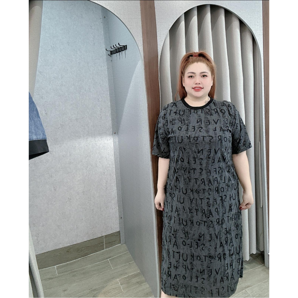 ĐẦM BIGSIZE SUÔNG CHỮ RÁCH