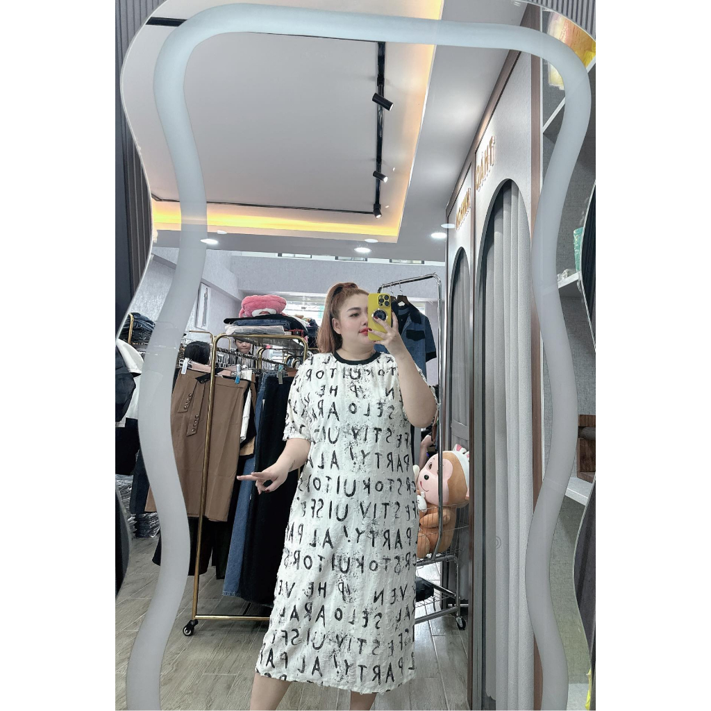 ĐẦM BIGSIZE SUÔNG CHỮ RÁCH