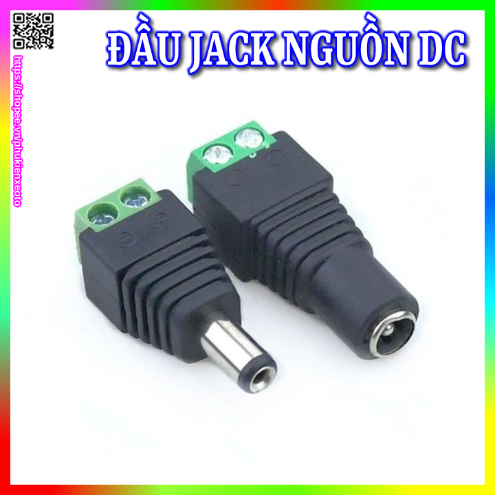 Jack nguồn DC đực và Jack DC cái