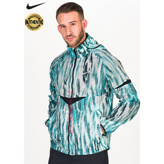 Áo khoác nam Nike chính hãng 1 lớp logo đánh flash phản quang có mũ trùm có zip giấu nón