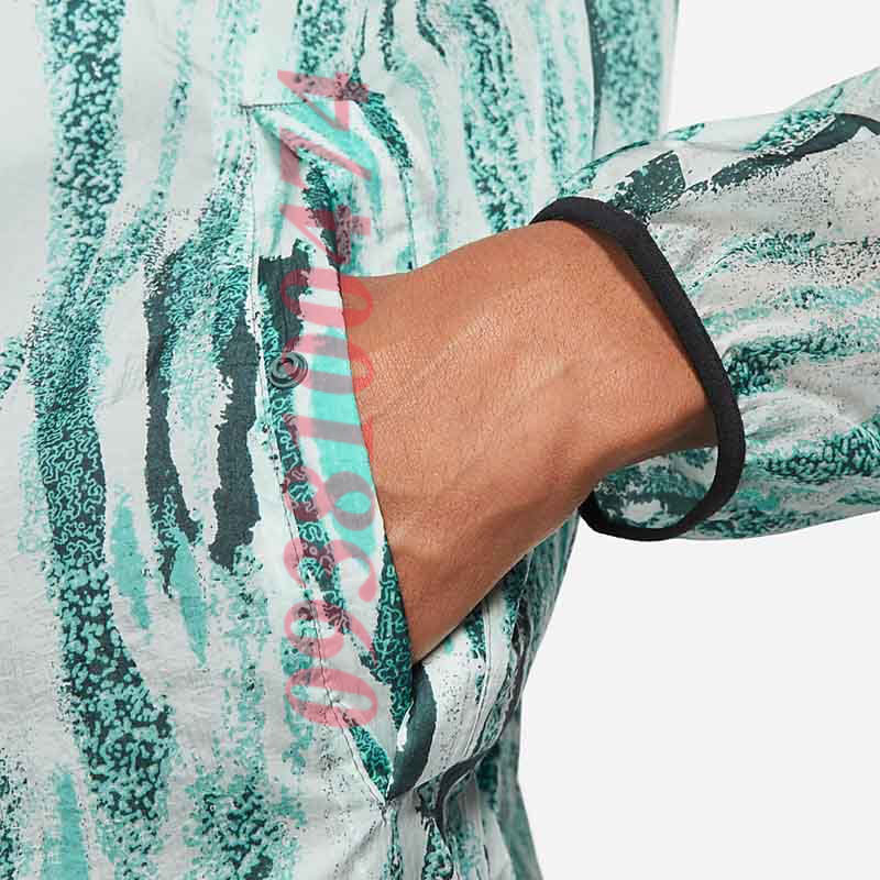 Áo khoác nam Nike chính hãng 1 lớp logo đánh flash phản quang có mũ trùm có zip giấu nón