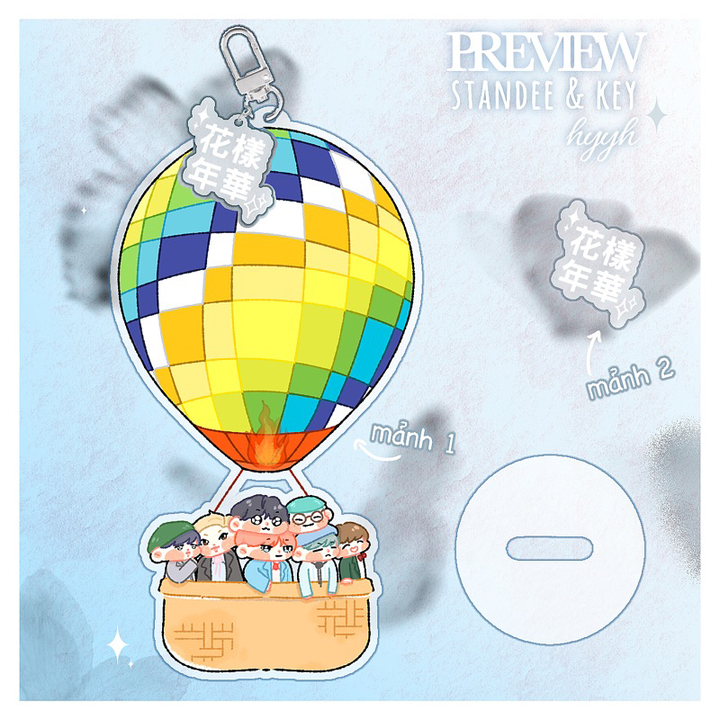 STANDEE/KEYRING HYYH 2 MẢNH