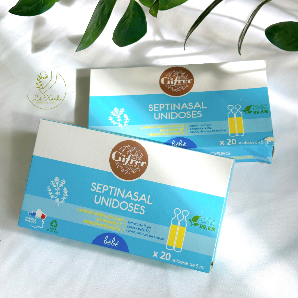 Nước muối sinh lý cho trẻ từ sơ sinh và người lớn Gifrer nội địa Pháp