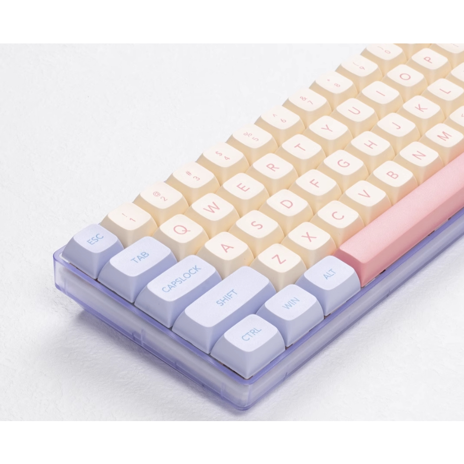Keycap Marshmallow Song Ngữ, 135 nút bàn phím cơ, nhựa PBT 1,5mm Dye-sub, Keycap Profile XDA | HYPERKEEB