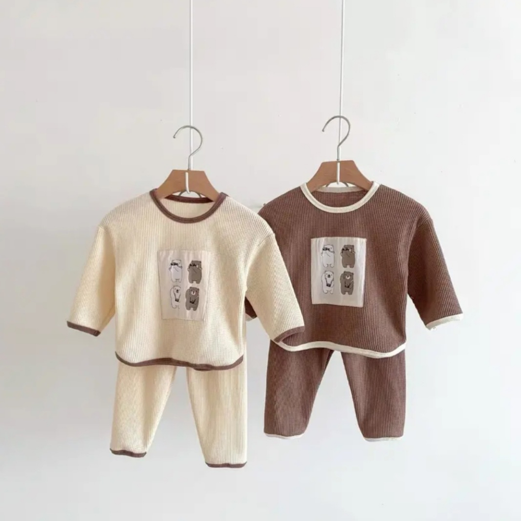 Sét quần áo thu đông cho bé trai/ bộ quần áo dài tay bé gai từ 6-25kg