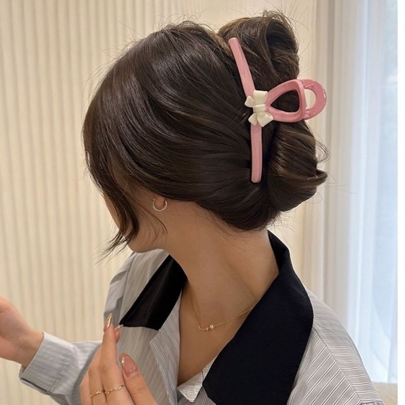 Kẹp Nhựa Gắp Tóc Đính Nơ Dễ Thương - KEP1593 - BCorner