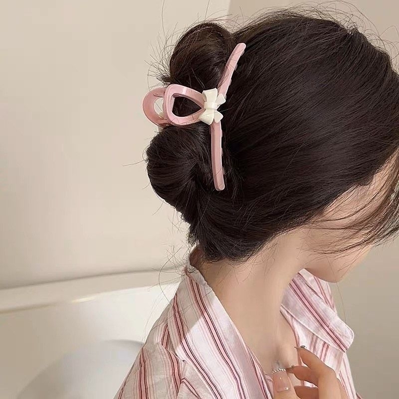 Kẹp Nhựa Gắp Tóc Đính Nơ Dễ Thương - KEP1593 - BCorner