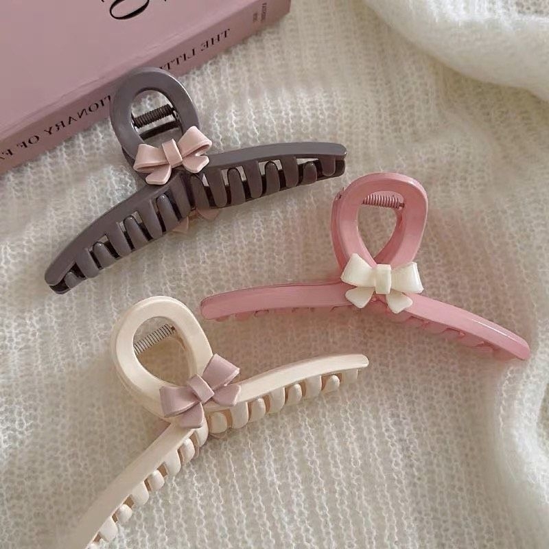 Kẹp Nhựa Gắp Tóc Đính Nơ Dễ Thương - KEP1593 - BCorner