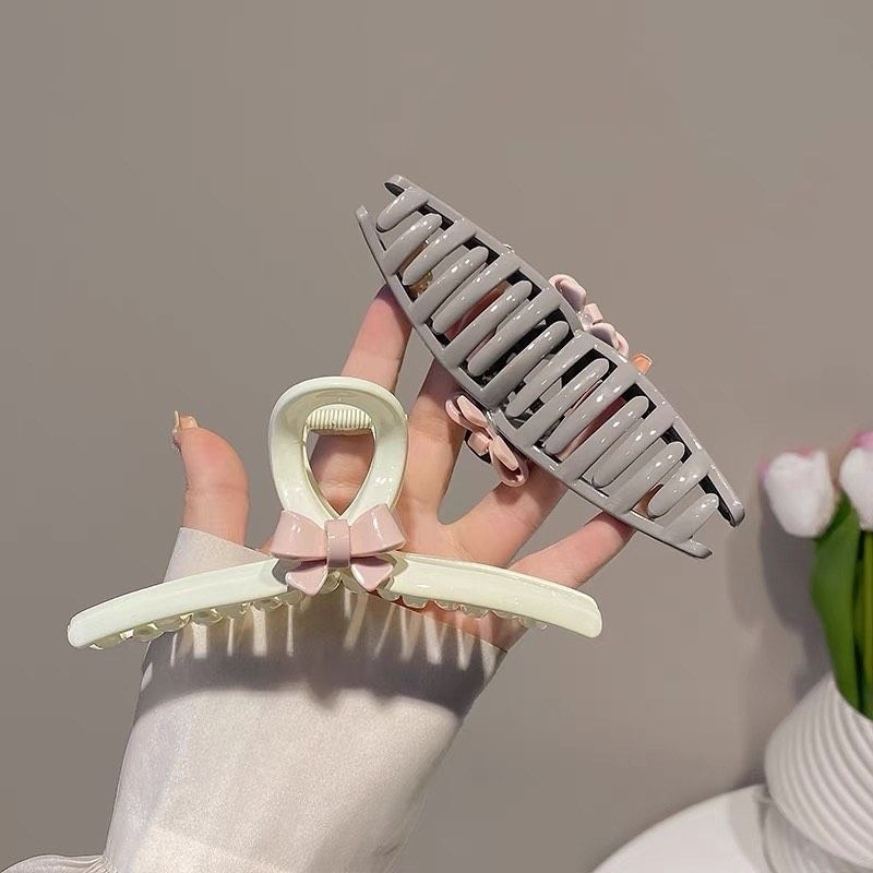 Kẹp Nhựa Gắp Tóc Đính Nơ Dễ Thương - KEP1593 - BCorner